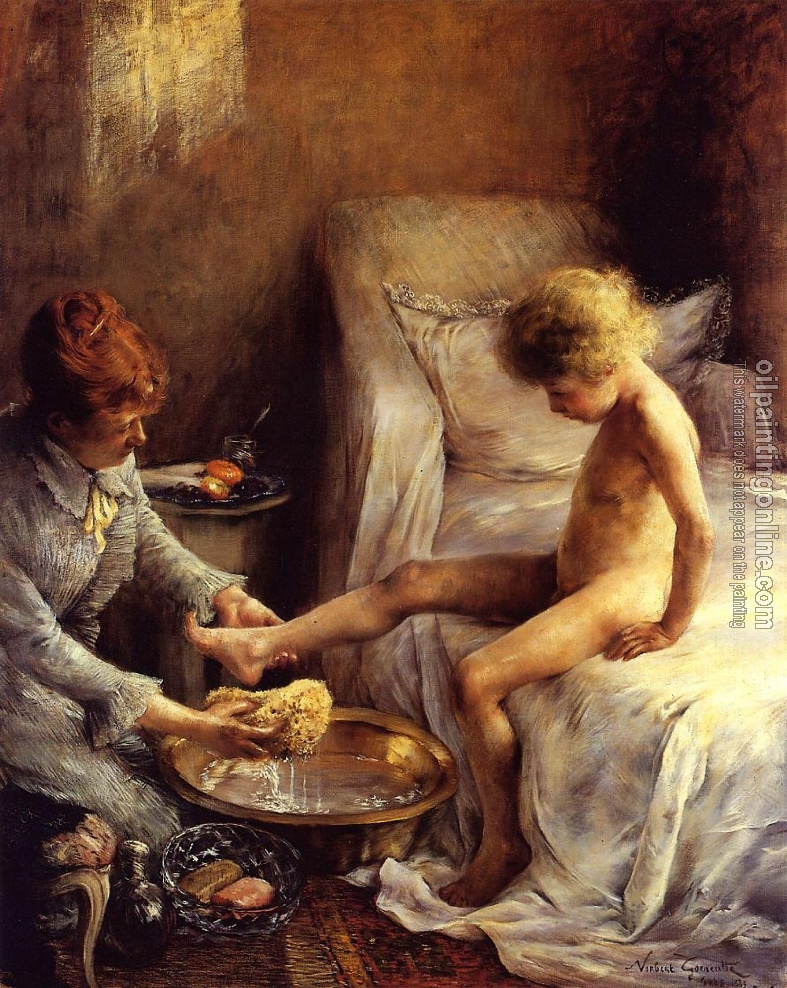 Goeneutte, Norbert - Reine Goeneutte Washing the Young Jean Guerard